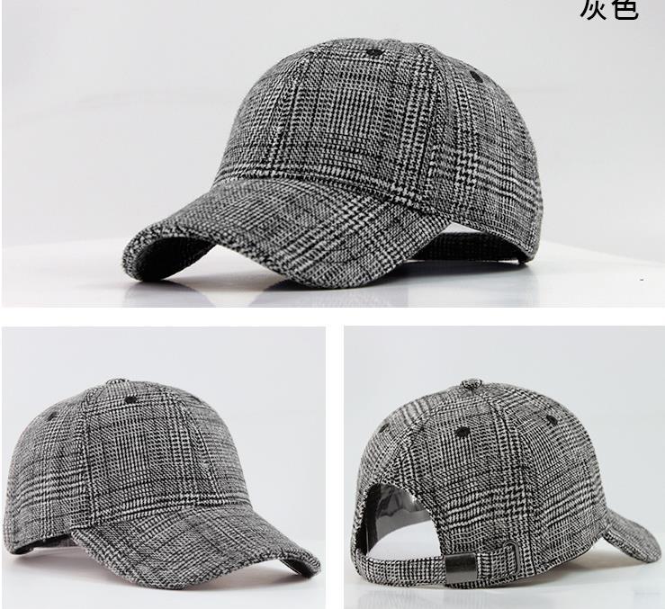 pattern plaid baseball hat