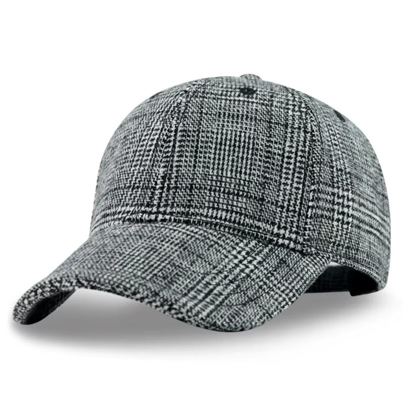 pattern plaid baseball hat