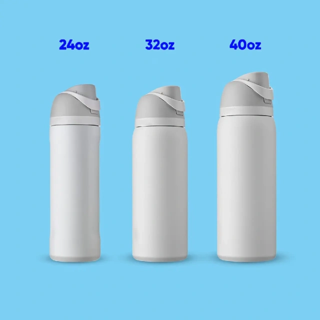 2024 Hot Sale 24oz 32oz Insulated Stainless Steel Water Bottle with Straw for Sports Wala Sports Water Bottle