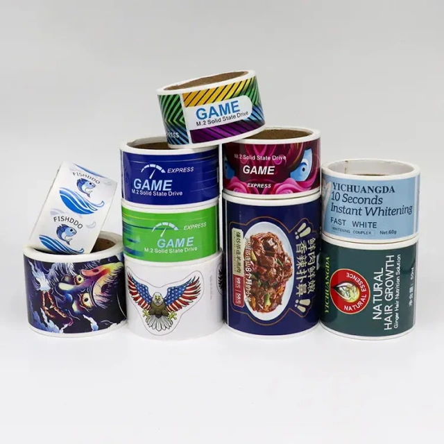 Waterproof Custom Logo Stickers Luxury Packaging Bottle Embossed Labels Stickers Printing For Packaged Sticker