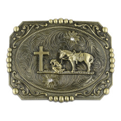 OEM/ODM Wholesale Custom 3d Cowboy Western Mens Fancy Blank Alloy Belt Buckle Metal Brass Custom Logo Belts Buckles