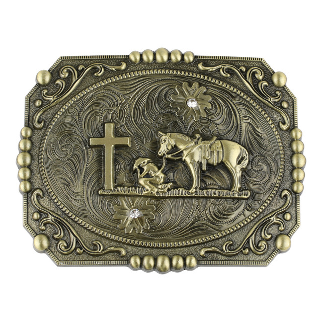 OEM/ODM Wholesale Custom 3d Cowboy Western Mens Fancy Blank Alloy Belt Buckle Metal Brass Custom Logo Belts Buckles