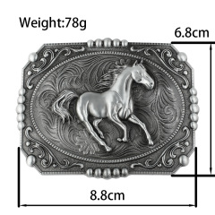 OEM/ODM Wholesale Custom 3d Cowboy Western Mens Fancy Blank Alloy Belt Buckle Metal Brass Custom Logo Belts Buckles