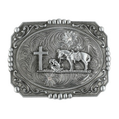 OEM/ODM Wholesale Custom 3d Cowboy Western Mens Fancy Blank Alloy Belt Buckle Metal Brass Custom Logo Belts Buckles