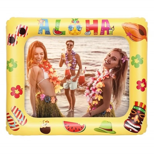 High Quality PVC Inflatable Selfie Photo Frame Custom Plastic Advertising Props for Photography and Events OEM/ODM Supported