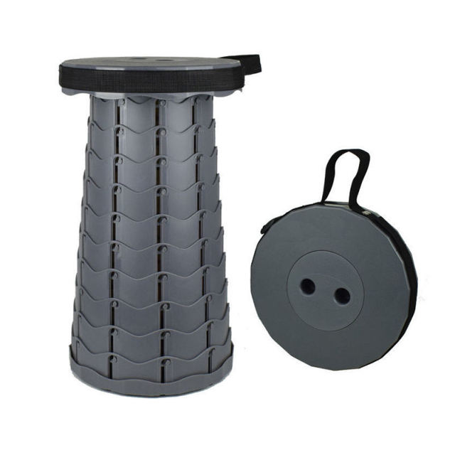 Retractable Stool Folding Stool Lightweight Sturdy Portable Collapsible Telescopic Stool for Camping Traveling Fishing Hiking