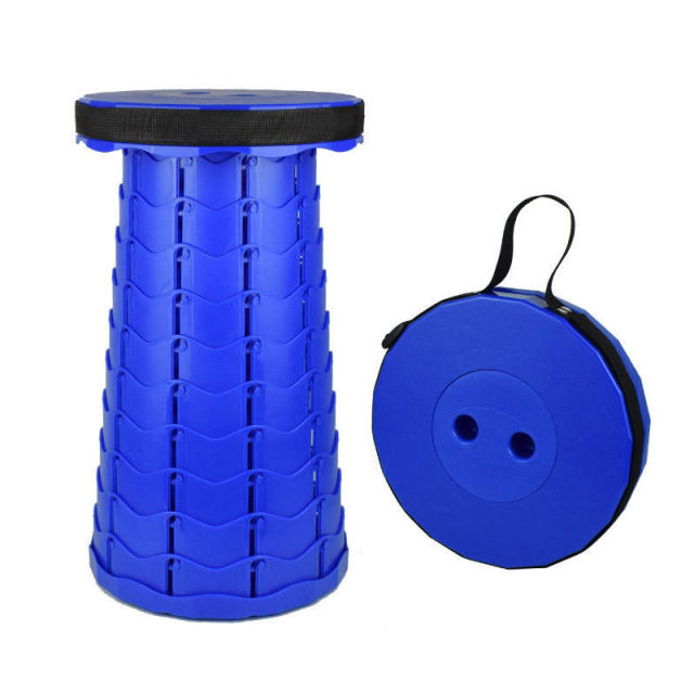 Retractable Stool Folding Stool Lightweight Sturdy Portable Collapsible Telescopic Stool for Camping Traveling Fishing Hiking