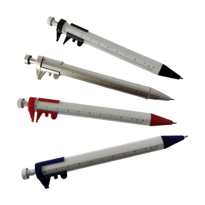 Multifunctional ABS Tool Caliper Ballpoint Pen Custom Logo Instant Shipping Ballpoint Measure Function Personalized Prints
