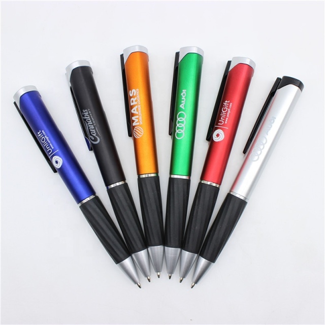 OEM Led Light up Gift Soft Touch Screen Pen Custom logo Stylus Promotion Ballpoint Pen