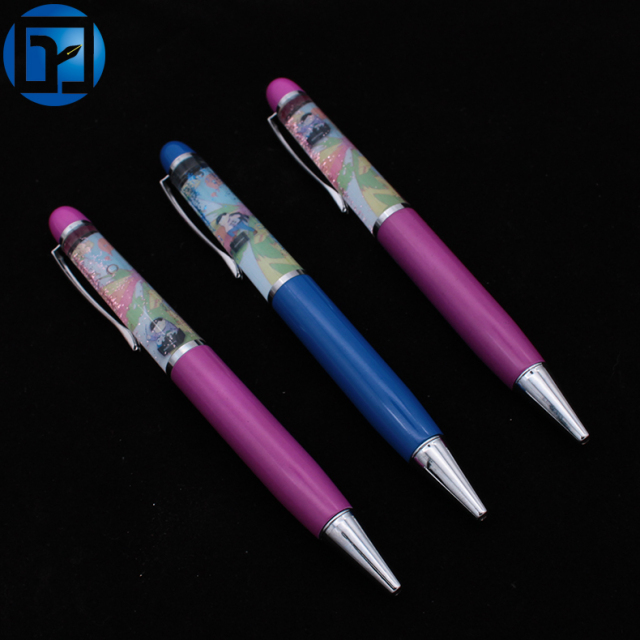Wholesale Custom Logo Floating Ink Ballpoint Pens Magical Metal Floater Pencils for Writing Promotion for Gifts