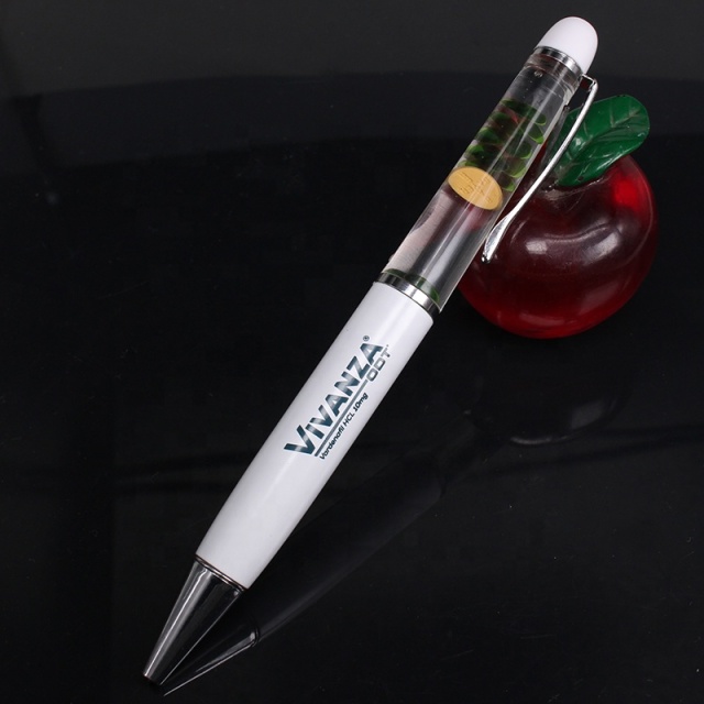 Wholesale Custom Logo Floating Ink Ballpoint Pens Magical Metal Floater Pencils for Writing Promotion for Gifts