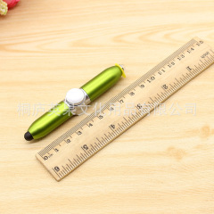 1.0MM Ballpoint Pen LED Lamp Creative Stress Relief Finger Top Spinner Pen Enterprise Customized LOGO Festival Gifts