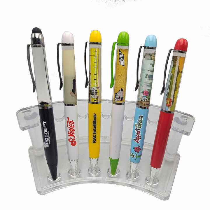 Wholesale Custom Logo Floating Ink Ballpoint Pens Magical Metal Floater Pencils for Writing Promotion for Gifts