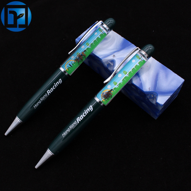 Wholesale Custom Logo Floating Ink Ballpoint Pens Magical Metal Floater Pencils for Writing Promotion for Gifts
