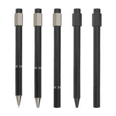 New Design Spinner Ballpoint Metal Pen 0.7 mm Writing Width Custom Logo Fidget Pen with Rotating Cap to Relieve Stress
