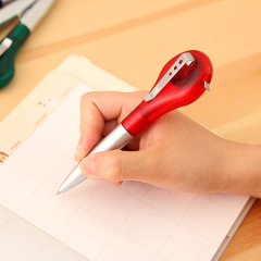 Wholesale Custom Logo 1.0mm Multifunctional Plastic Business Ballpoint Pen Multi-Colored Ink Promotional Gifts 13x3cm