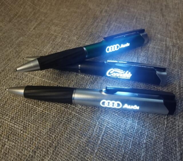OEM Led Light up Gift Soft Touch Screen Pen Custom logo Stylus Promotion Ballpoint Pen
