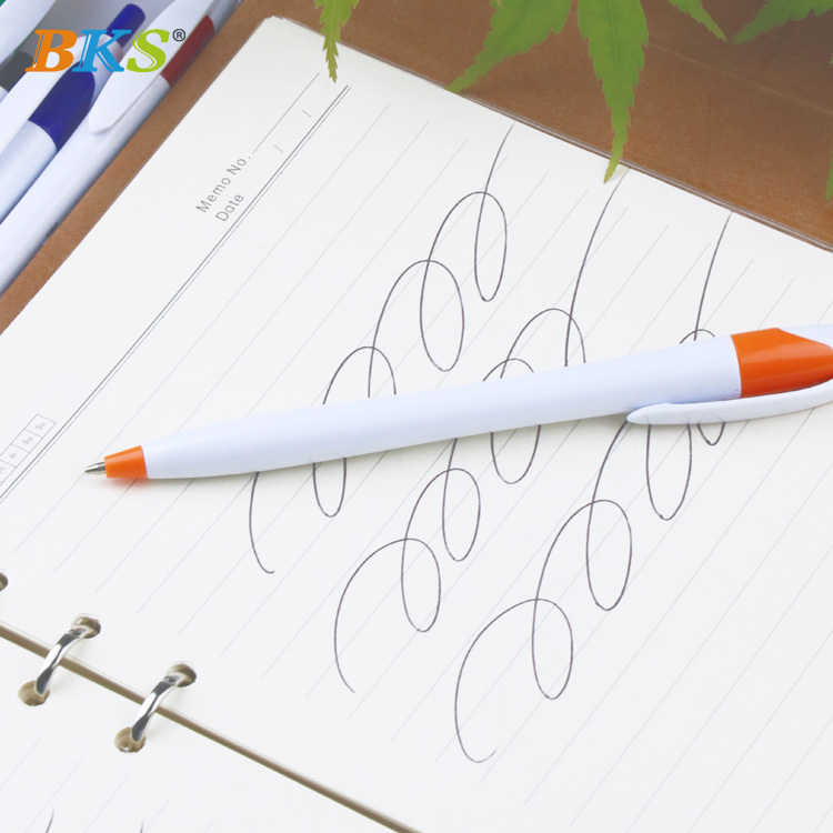 Custom Print Comfortable Design Plastic Ballpoint Pen for Branding and Marketing