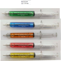 Promotional Gifts Customized logo Hospital Doctor Nurse Pens Medical Injection Pens Novelty Plastic Syringe Ballpoint Pens
