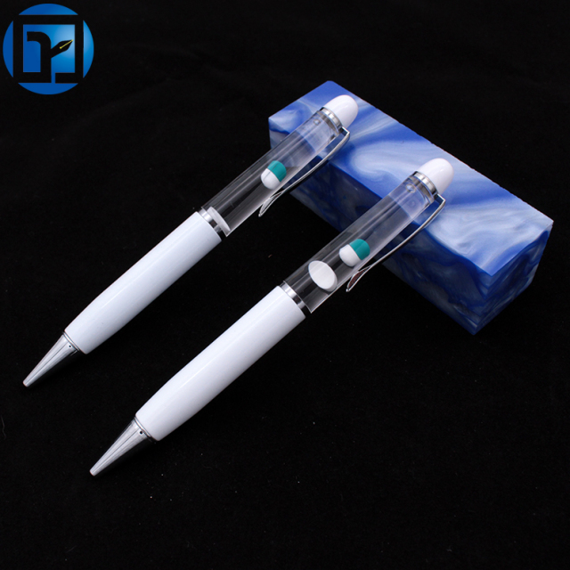 Wholesale Custom Logo Floating Ink Ballpoint Pens Magical Metal Floater Pencils for Writing Promotion for Gifts