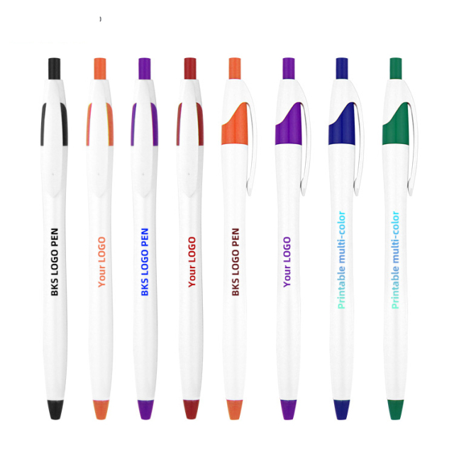 Custom Print Comfortable Design Plastic Ballpoint Pen for Branding and Marketing