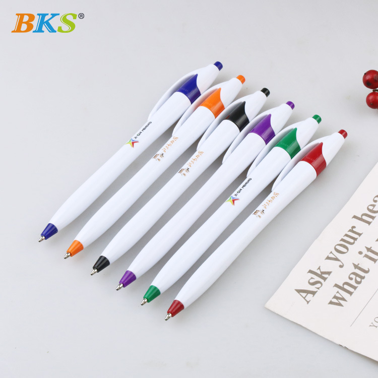 Custom Print Comfortable Design Plastic Ballpoint Pen for Branding and Marketing