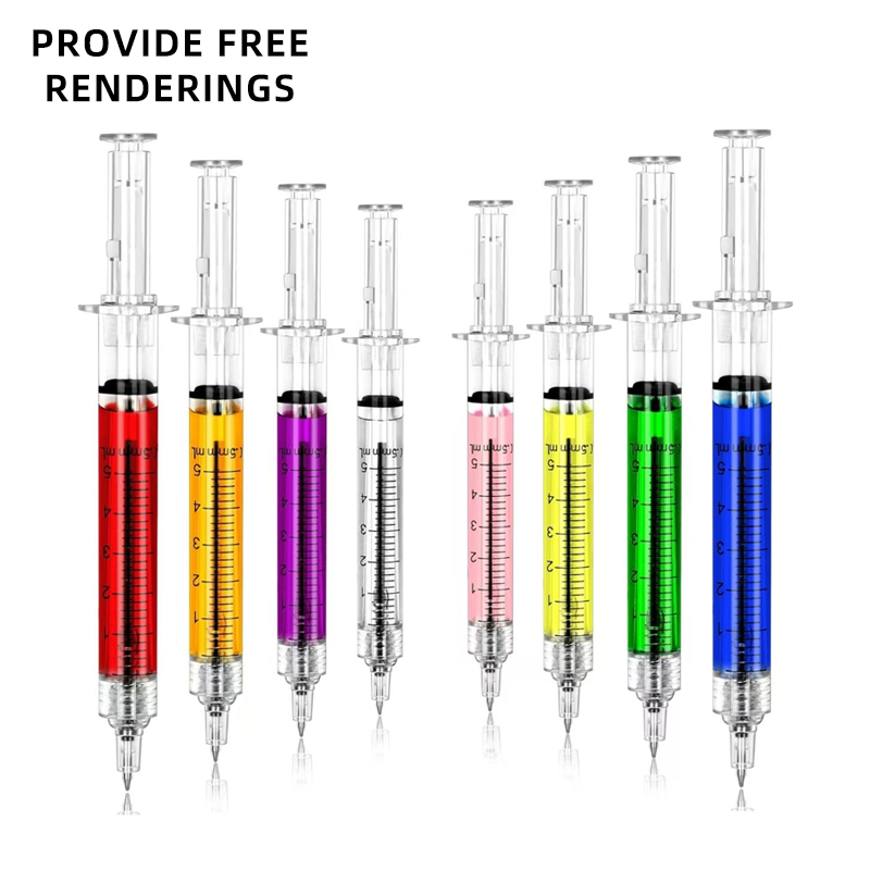 Promotional Gifts Customized logo Hospital Doctor Nurse Pens Medical Injection Pens Novelty Plastic Syringe Ballpoint Pens