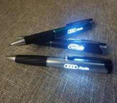 OEM Led Light up Gift Soft Touch Screen Pen Custom logo Stylus Promotion Ballpoint Pen