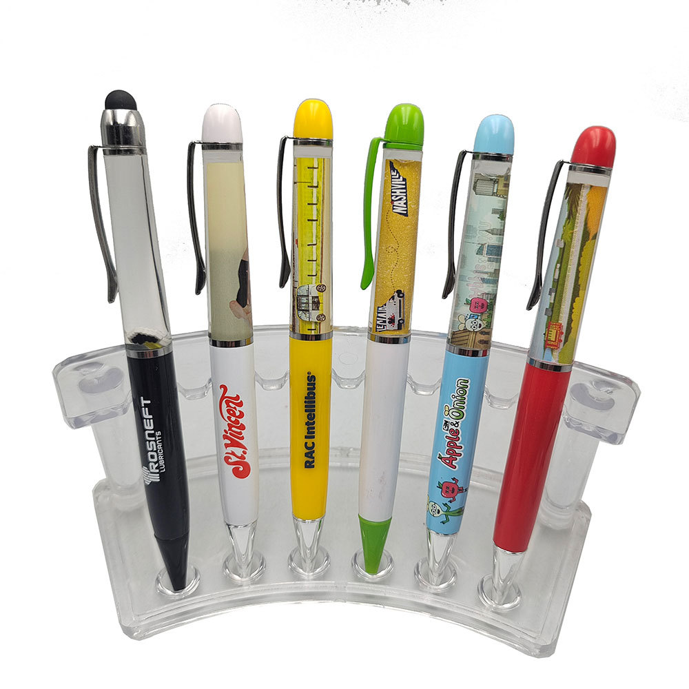 Wholesale Custom Logo Floating Ink Ballpoint Pens Magical Metal Floater Pencils for Writing Promotion for Gifts