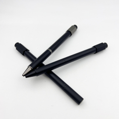 New Design Spinner Ballpoint Metal Pen 0.7 mm Writing Width Custom Logo Fidget Pen with Rotating Cap to Relieve Stress