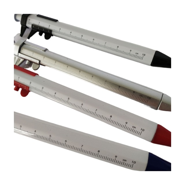 Multifunctional ABS Tool Caliper Ballpoint Pen Custom Logo Instant Shipping Ballpoint Measure Function Personalized Prints