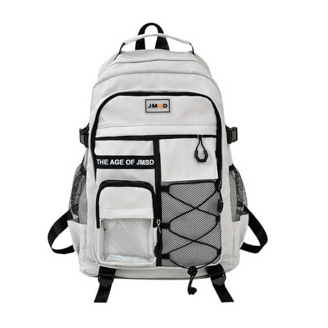 2026 New Korean Trend Large-Capacity Waterproof Fashion Zipper Closure for Students All Kinds Light Commuting School Backpack