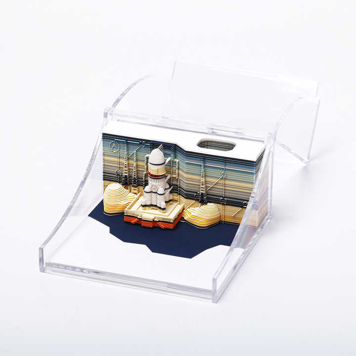 2026 Unique 3d Paper Notes Customized Gift 3D Rocket Model Notepad Space Series Paper Crafts for Children's Day