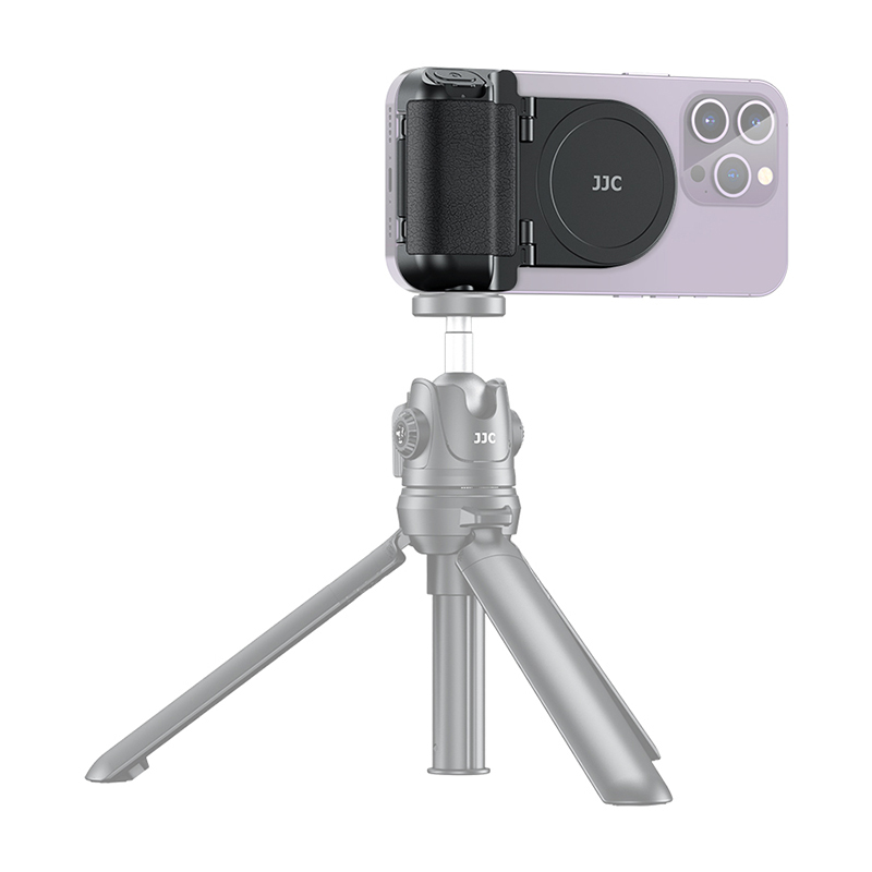 JJC MSG-P1 Magnetic Phone Hand Grip Handheld Remote Control Phone Tripod Phone Holder for Vlog Shooting and Live Streaming