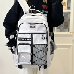 2026 New Korean Trend Large-Capacity Waterproof Fashion Zipper Closure for Students All Kinds Light Commuting School Backpack