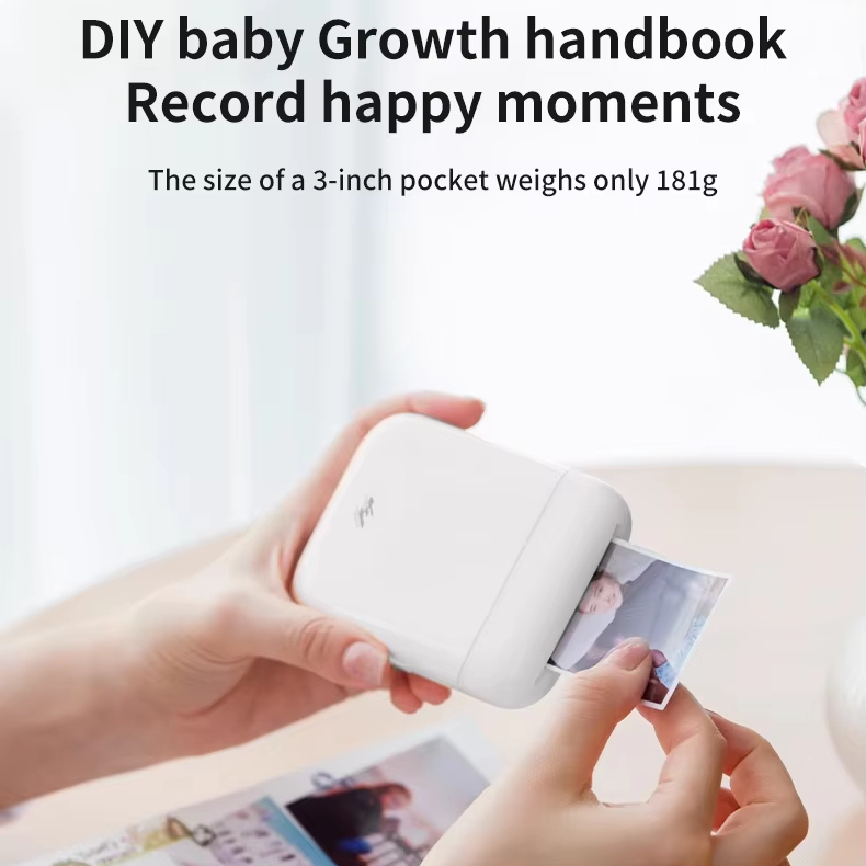 Popular Design Portable  Connection Wireless AR Photo Printer 3 Inch Mini Pocket Printer Mobile Photo Printer