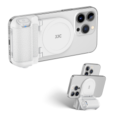 JJC MSG-P1 Magnetic Phone Hand Grip Handheld Remote Control Phone Tripod Phone Holder for Vlog Shooting and Live Streaming