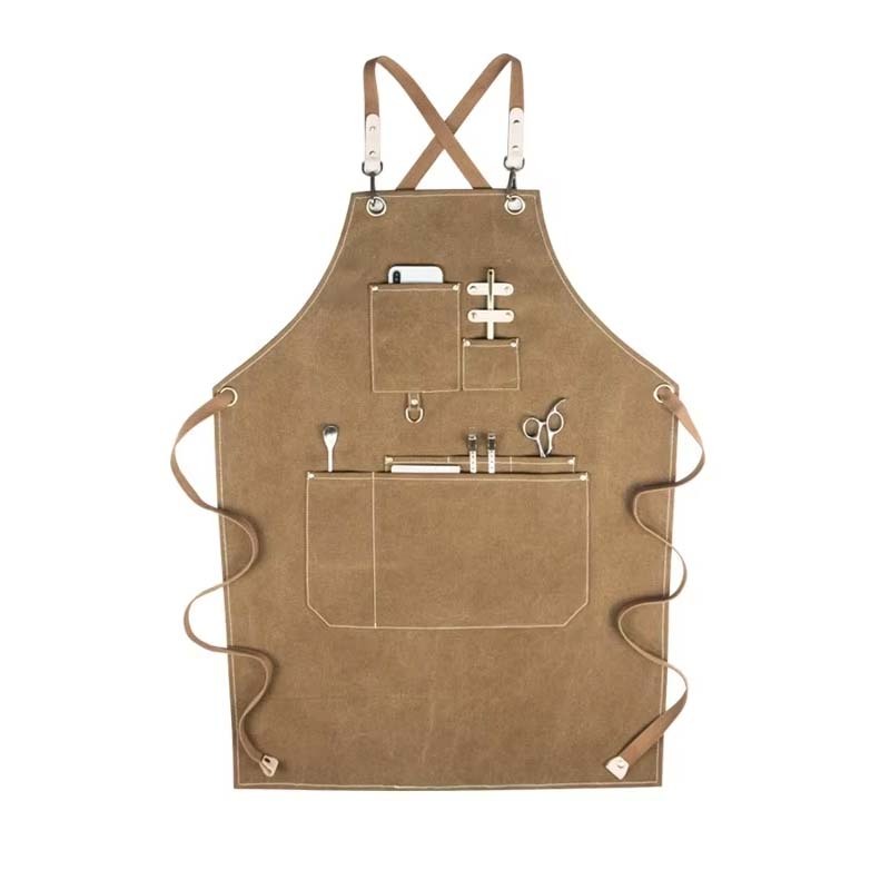 Professional Barber Apron Adults Hair Cutting Salon Aprons for Hairdresser Men Women Canvas Barber Aprons