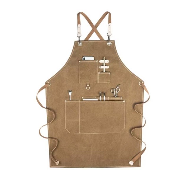 Professional Barber Apron Adults Hair Cutting Salon Aprons for Hairdresser Men Women Canvas Barber Aprons