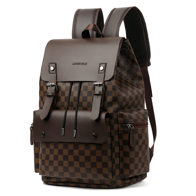 Factory Wholesales High Quality Cheap Price Waterproof PU Leather Custom logo Laptop Backpacks Business School Backpacks