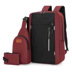 High Quality Print Logo Wholesale Men Casual Computer Waterproof School Rucksack Bag Polyester Laptop Backpack