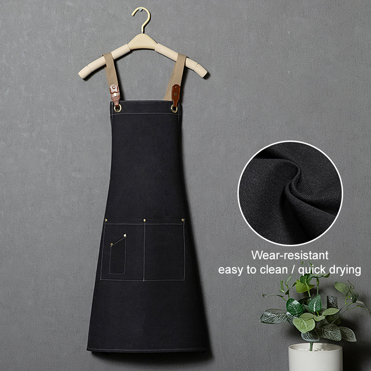 Sale Apron Canvas Well-made Durable Canvas Apron Wear-resistant Waterproof Canvas Apron with Custom logo