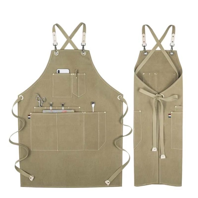 Professional Barber Apron Adults Hair Cutting Salon Aprons for Hairdresser Men Women Canvas Barber Aprons