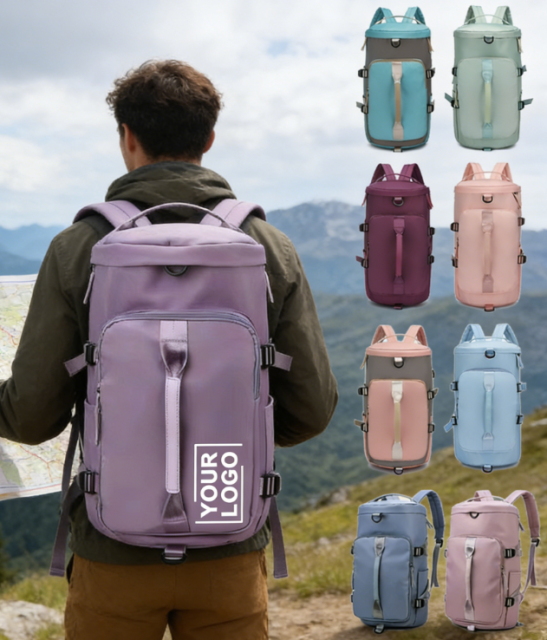 New Luxury Large-capacity Eco-Friendly Polyester Backpack Fitness Leisure Water Resistant Outdoor Sports Dry Wet Separation