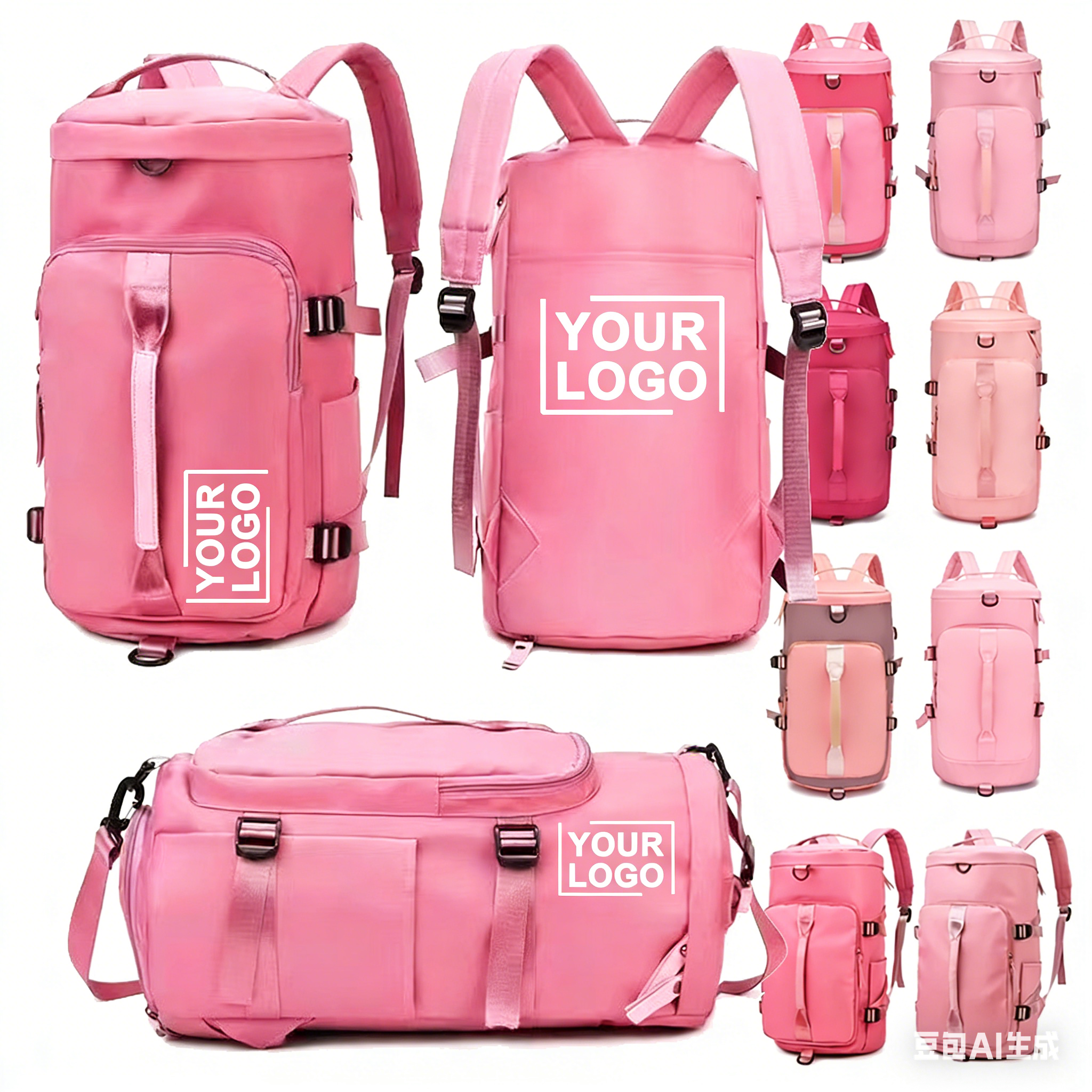 New Luxury Large-capacity Eco-Friendly Polyester Backpack Fitness Leisure Water Resistant Outdoor Sports Dry Wet Separation