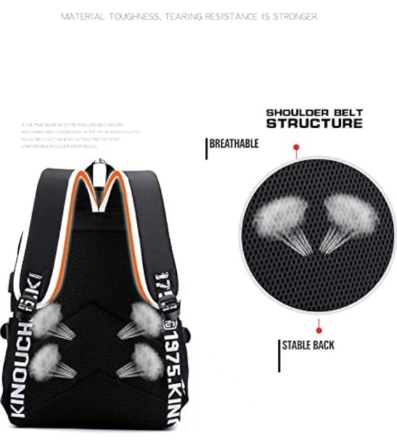 B8025 Cheap School Backpacks Spray Ground Anti-theft Water Proof Usb Charging Port School Bag Backpack with Led