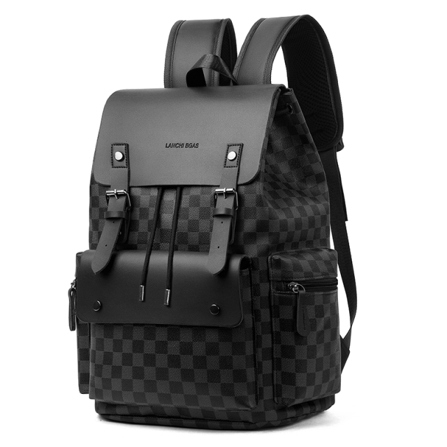 Factory Wholesales High Quality Cheap Price Waterproof PU Leather Custom logo Laptop Backpacks Business School Backpacks
