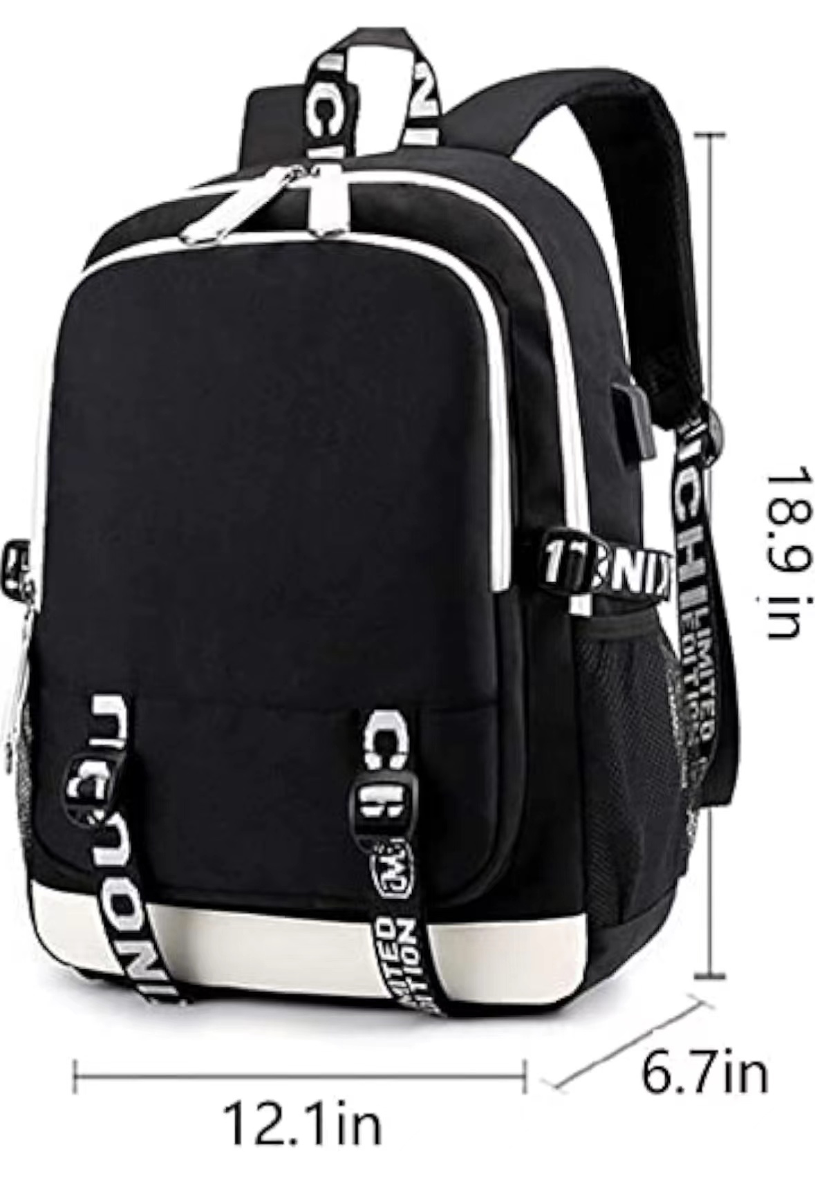 B8025 Cheap School Backpacks Spray Ground Anti-theft Water Proof Usb Charging Port School Bag Backpack with Led