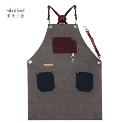 Grey leather strape