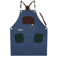 Blue leather strape